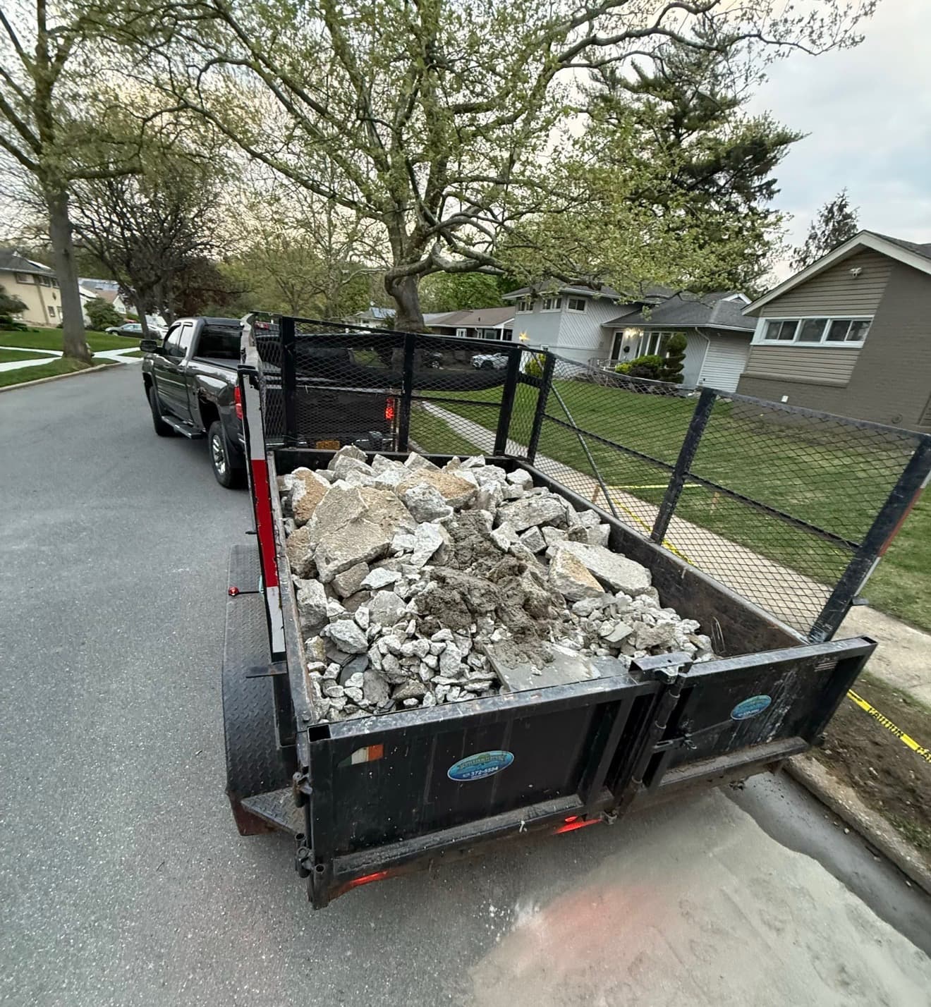 Heavy debris hauled